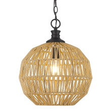 Golden 6933-M BLK-NR - Golden Lighting Florence 1-light Pendant in Matte Black